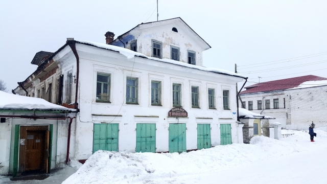 Один из домов на ул.Троицкой (ныне Первомайская) в селе Пинега, национализированный у Володиных