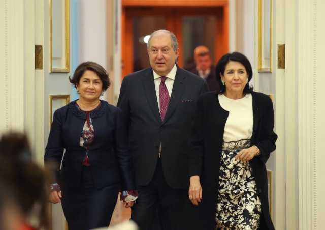 Армен Саркисян и Саломе Зурабишвили 