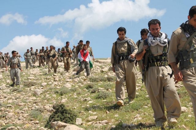 Бойцы курдской пешмерги 