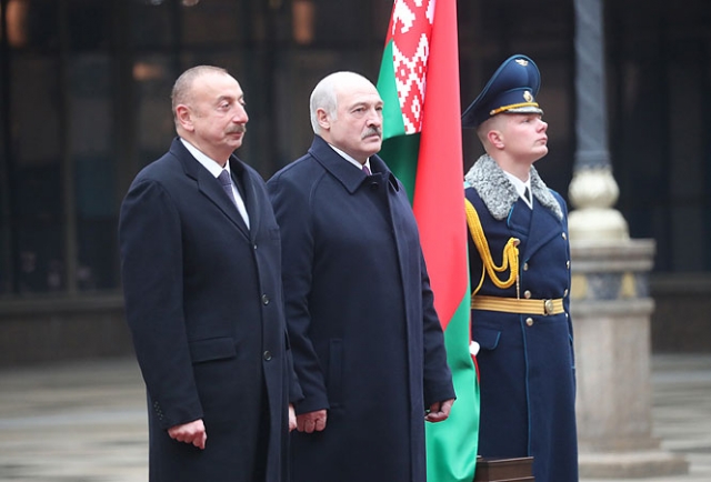 Ильхам Алиев и Александр Лукашенко 