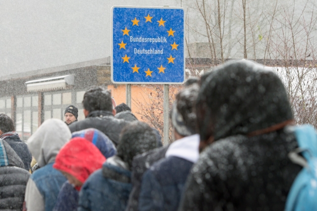 Мигранты у границы Германии