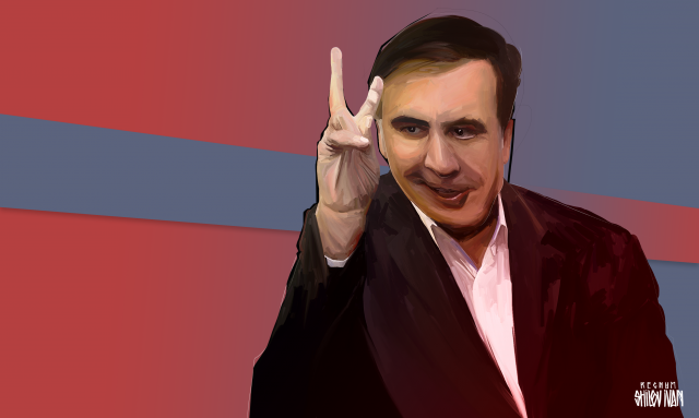 Саакашвили «вернулся» в Грузию в шутку