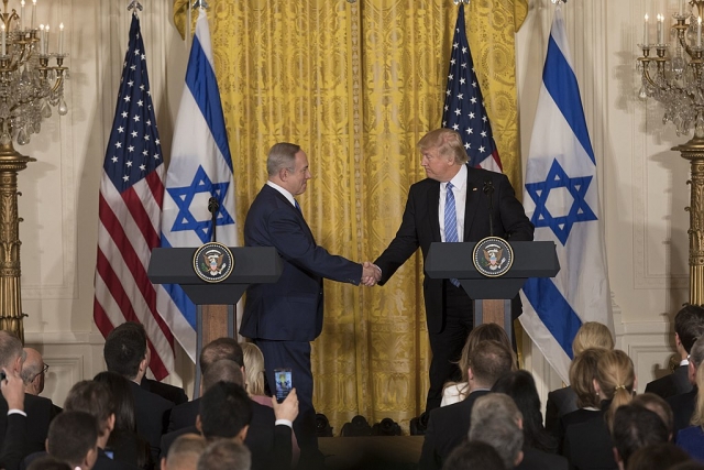 Встреча Дональда Трампа и Биньямина Нетаньяху в Белом доме. Вашингтон. 2017