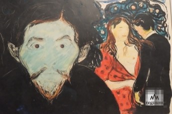 Фрагмент картины Эдварда Мунка «Ревность»