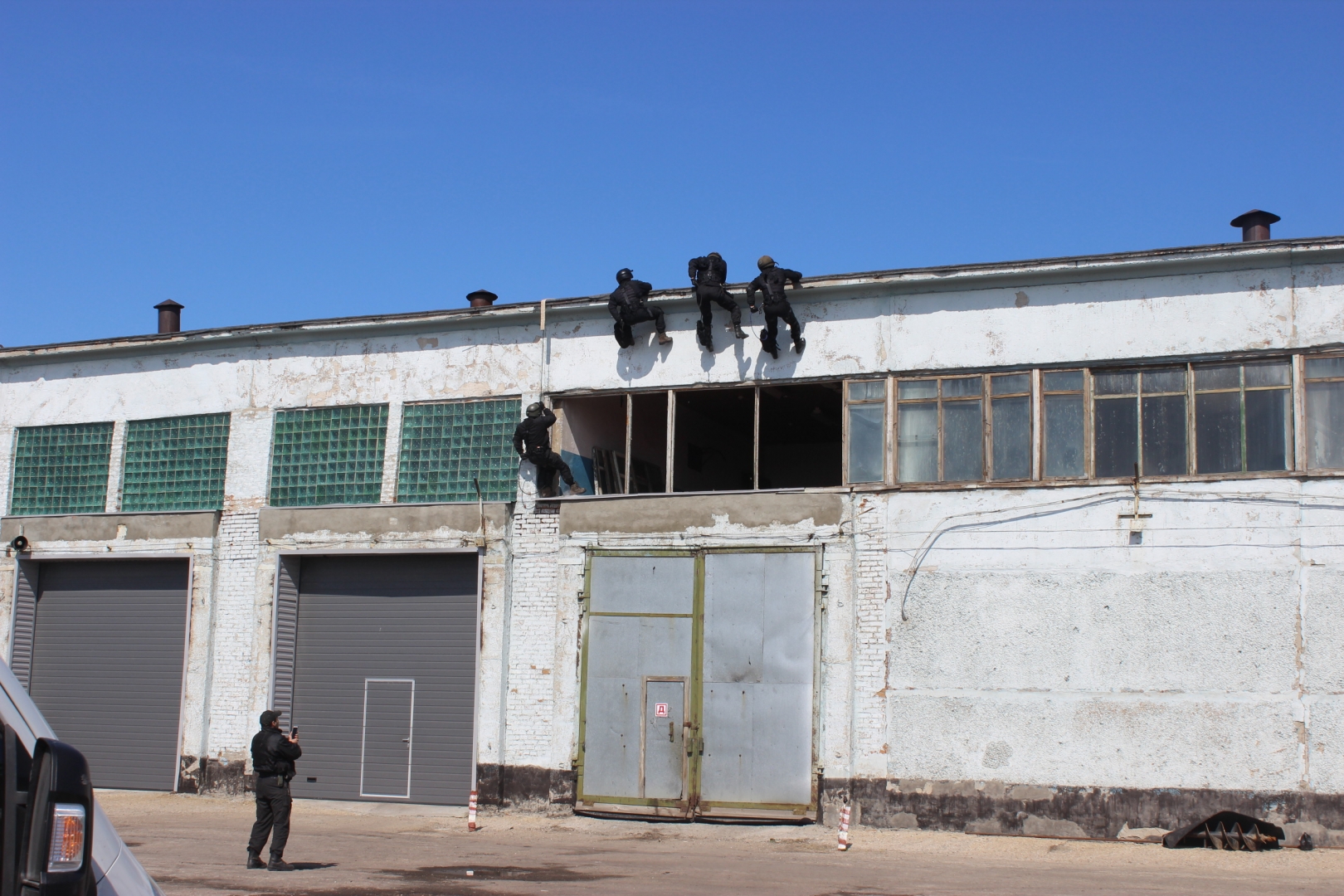 Участники антитеррористического учения, проведённого в Благовещенском районе Алтайского края