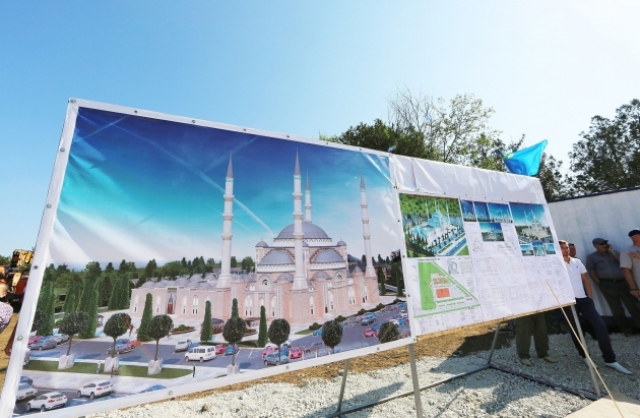 Вид будущей соборной мечети в Симферополе 