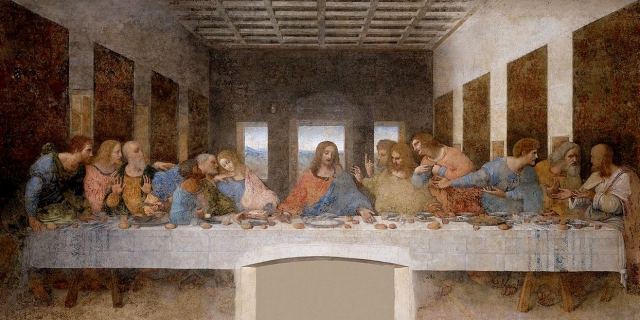 Леонардо да Винчи. Тайная вечеря. 1495—1498