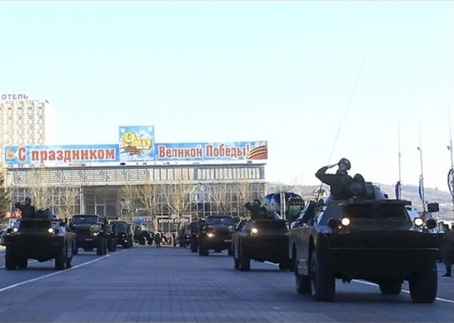 Репетиция Парада Победы в Улан-Удэ