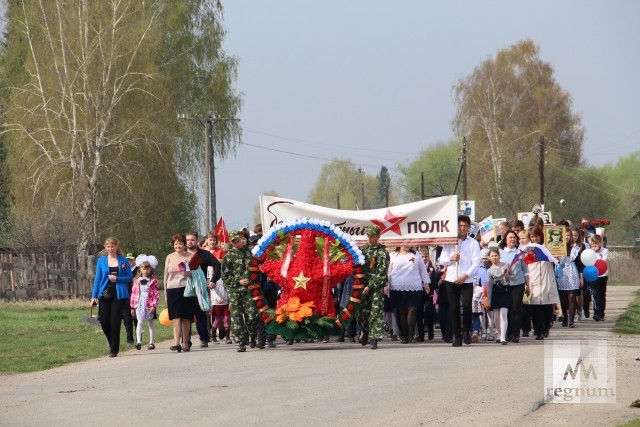 «Бессмертный полк» прошагал по алтайскому селу Новотырышкино
