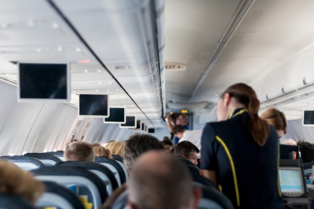 Почти 40% стюардесс рассказали о физическом насилии на борту