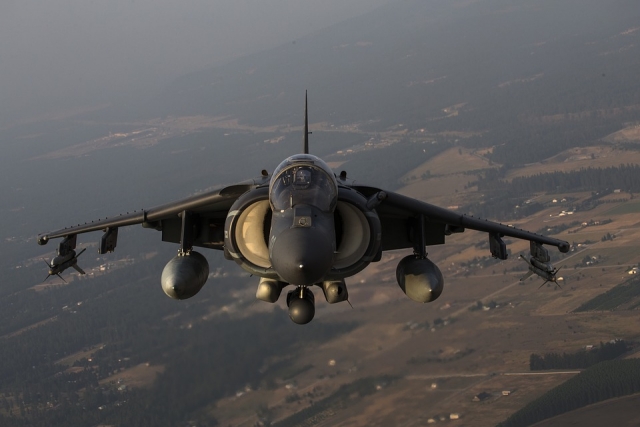 В США разбился военный самолет AV-8B Harrier