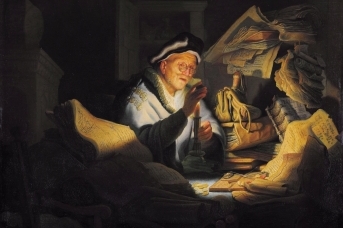 Рембрандт Харменс ван Рейн. Притча о богаче. 1627