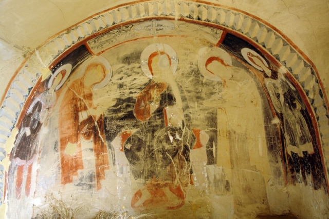 Фреска в монастыре Давид Гареджи