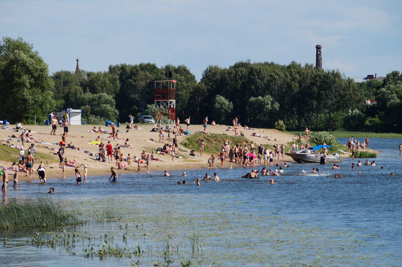 Пляж Которосль Ярославль