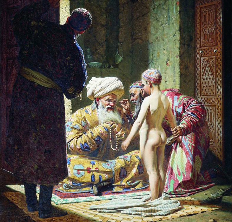Василий Верещагин. Продажа ребёнка-невольника. 1872