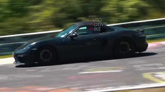 Появилось видео с новым спорткаром 718 Boxster Spyder
