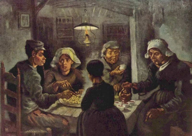 Винсент Ван Гог. Едоки картофеля. 1885