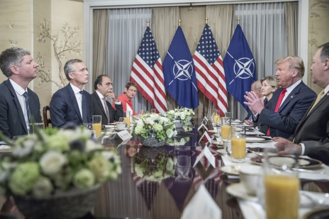 Дональд Трамп посетил саммит НАТО в Брюсселе. 2018 