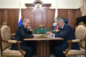 Встреча Владимира Путина с Сергеем Шойгу