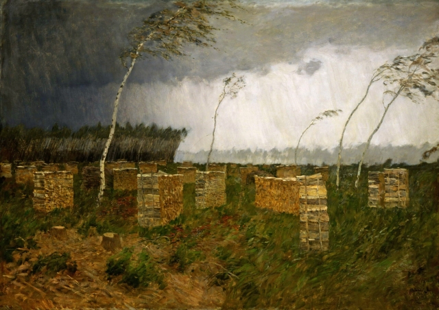 Исаак Левитан. Буря. Дождь. 1899