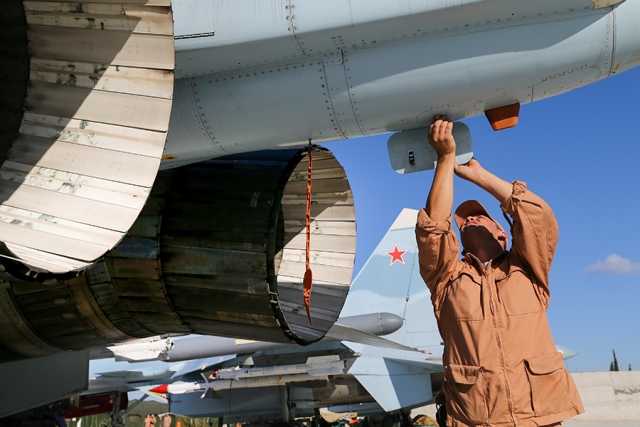 Авиагруппа ВКС РФ на аэродроме «Хмеймим» в Сирии 