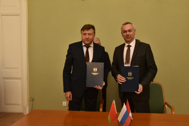 Подписан план мероприятий по развитию сотрудничества Новосибирской области и Белоруссии