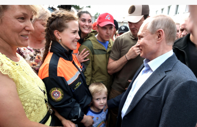 Путин в пострадавшем от потопа Приангарье: Хотел бы послушать, что сделано