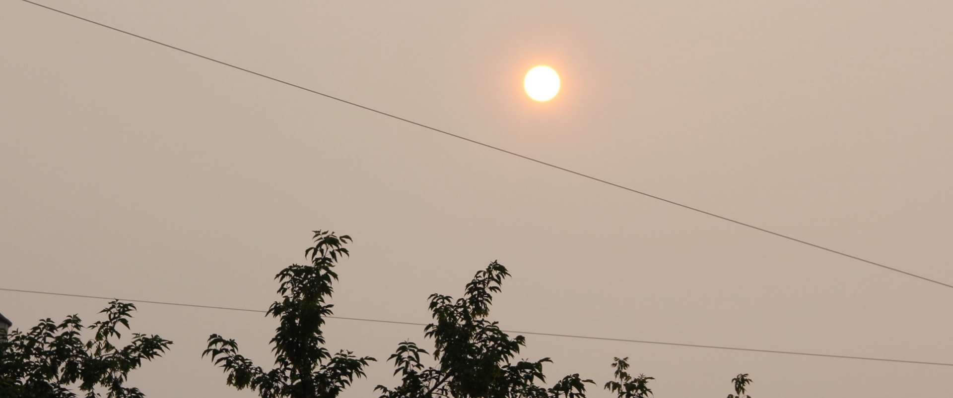 В Барнауле из-за сибирских пожарищ виден лишь контур Солнца
