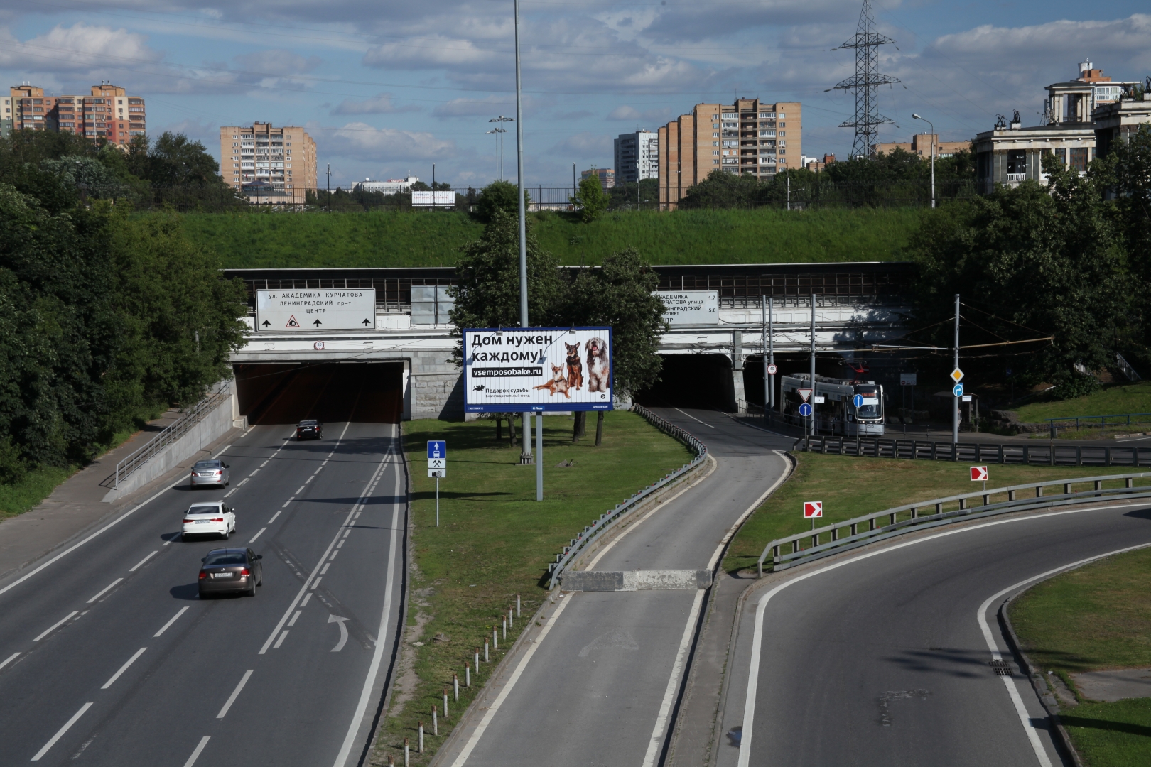 Тушинский тоннель фото сверху