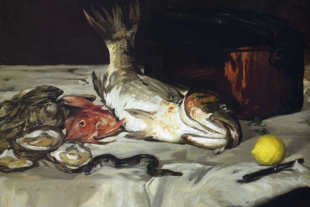 Эдуард Мане. Натюрморт с рыбой. 1864