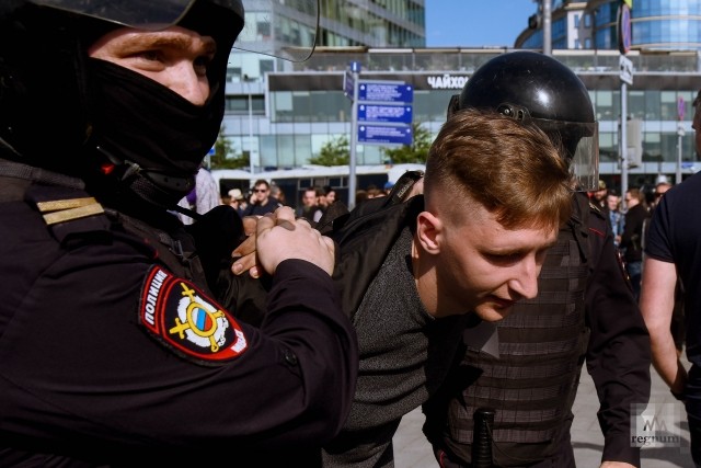 Пять человек госпитализированы после несогласованного протеста в Москве
