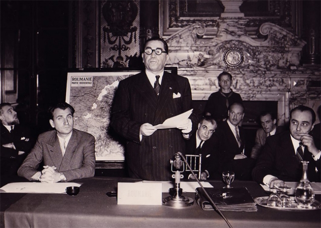Выступление Георге Тэтэреску на Парижской конференции. 1947