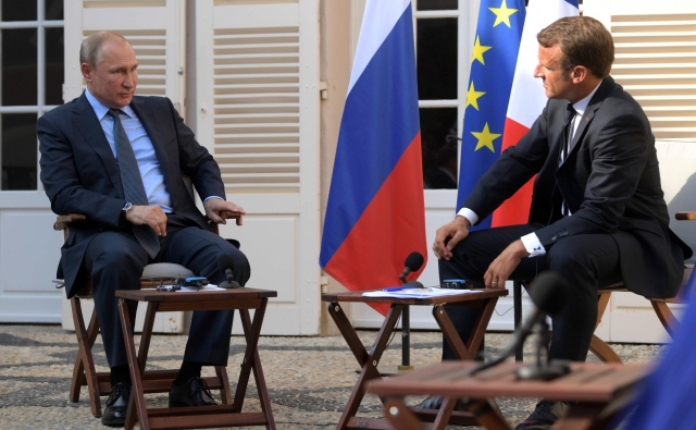 Макрон на встрече с Путиным: «Верю в Европу от Лиссабона до Владивостока»