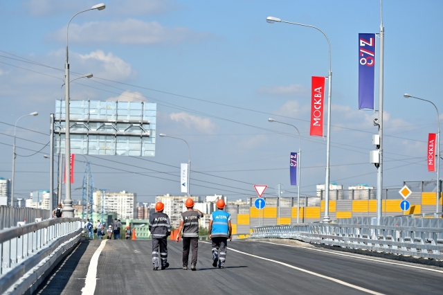 Ко Дню города в Москве открыли пять крупных дорожных объектов