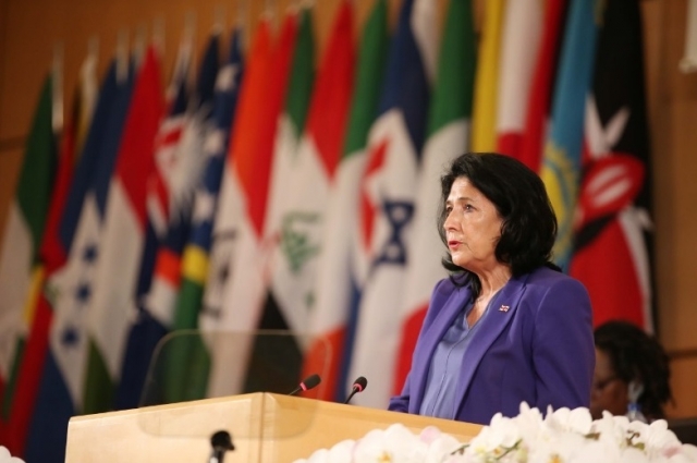 Президент Грузии выступила на 74-й сессии Генассамблеи ООН