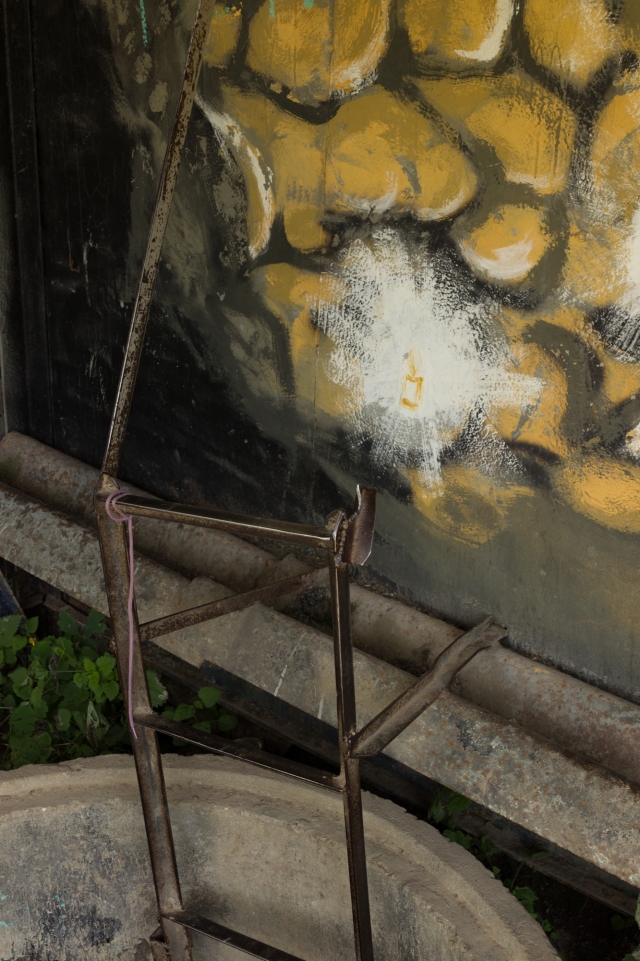 Вертикальный колодец с лестницей «Кошачий лаз» — единственный на сегодня открытый вход в Сьяновскую каменоломню. Свое название он получил еще в 1960-е годы, до того, как входы начали взрывать. В 2007 году его укрепили железобетонными кольцами, чтобы избежать обвалов