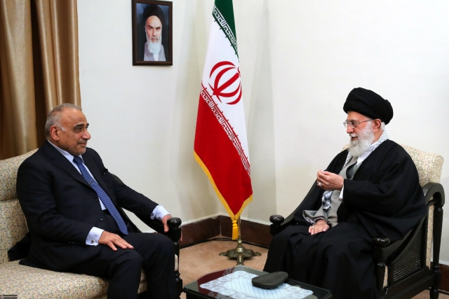 Премьер-министр Ирака Адель Абдул Махди и высший руководитель Ирана аятолла Али Хаменеи 