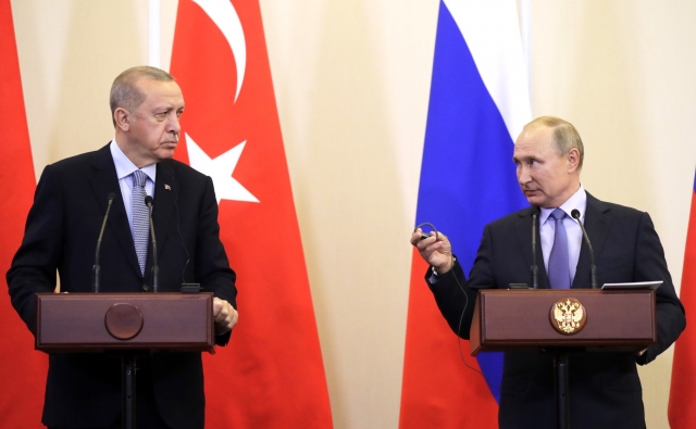 Владимир Путин и Реджеп Эрдоган. Сочи. 2019 