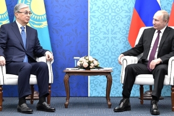 Встреча Владимира Путина с президентом Казахстана Касым-Жомартом Токаевым