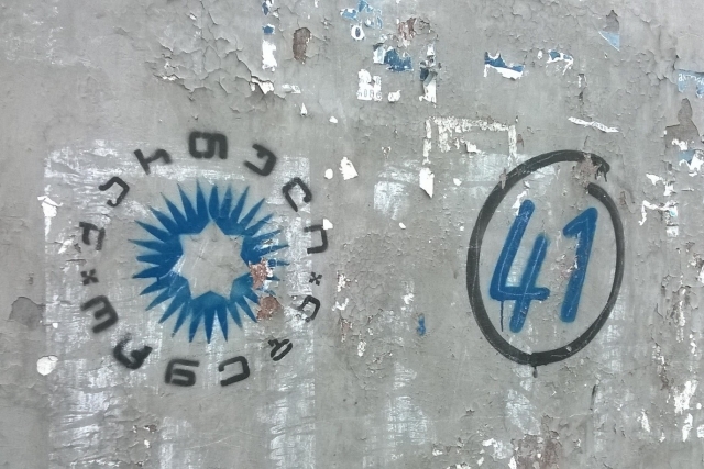 Партия «Грузинская мечта». Агитационное граффити 