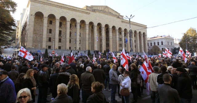 В протестных акциях в Тбилиси приняли участие семь тысяч человек