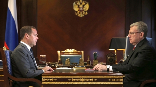 Рабочая встреча Дмитрия Медведева с председателем Счётной палаты Алексеем Кудриным