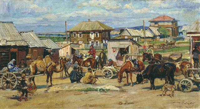 Георгий Савицкий. Казахстан. Поселок Боровое. 1928