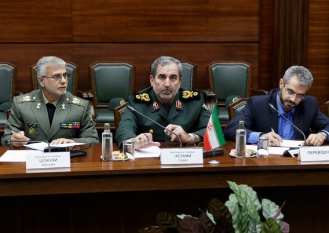 Гадир Незами (в центре). Третье заседание российско-иранской рабочей группы по военному сотрудничеству. 9-10 декабря 2019 года
