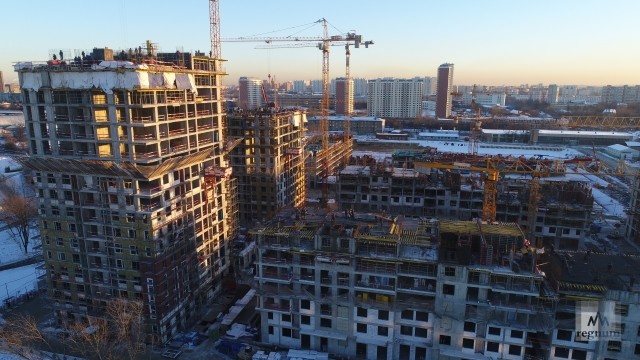 Строительство жилого комплекса. Москва 