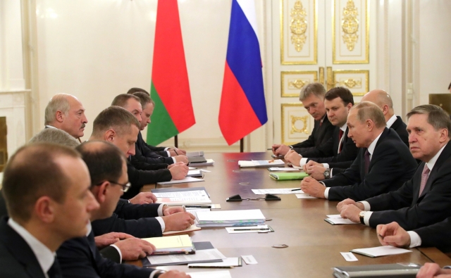 Встреча Владимира Путина с Александром Лукашенко. 20 декабря 2019 года, Санкт-Петербург