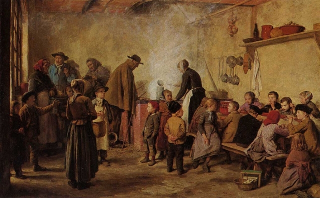 Альбрехт Анкер. Суп для бедных. 1893