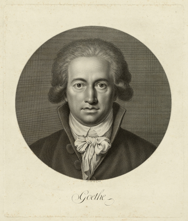 Иоганн Липс. Иоганн Вольфганг фон Гёте. 1791 г