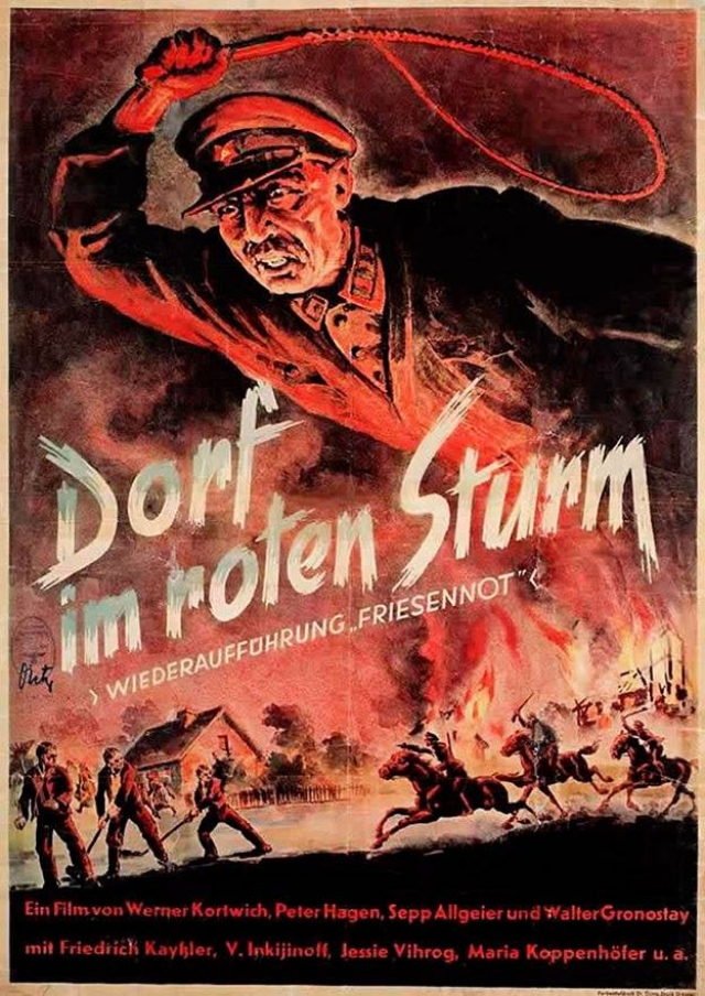 Красная Буря в деревне. Постер к фильму. Германия. 1941