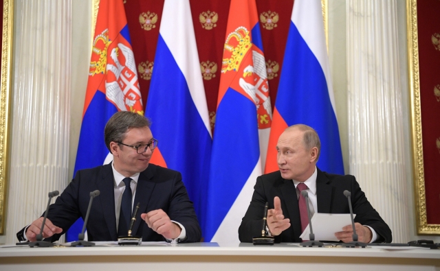Встреча Владимира Путина с Президентом Республики Сербии Александром Вучичем 